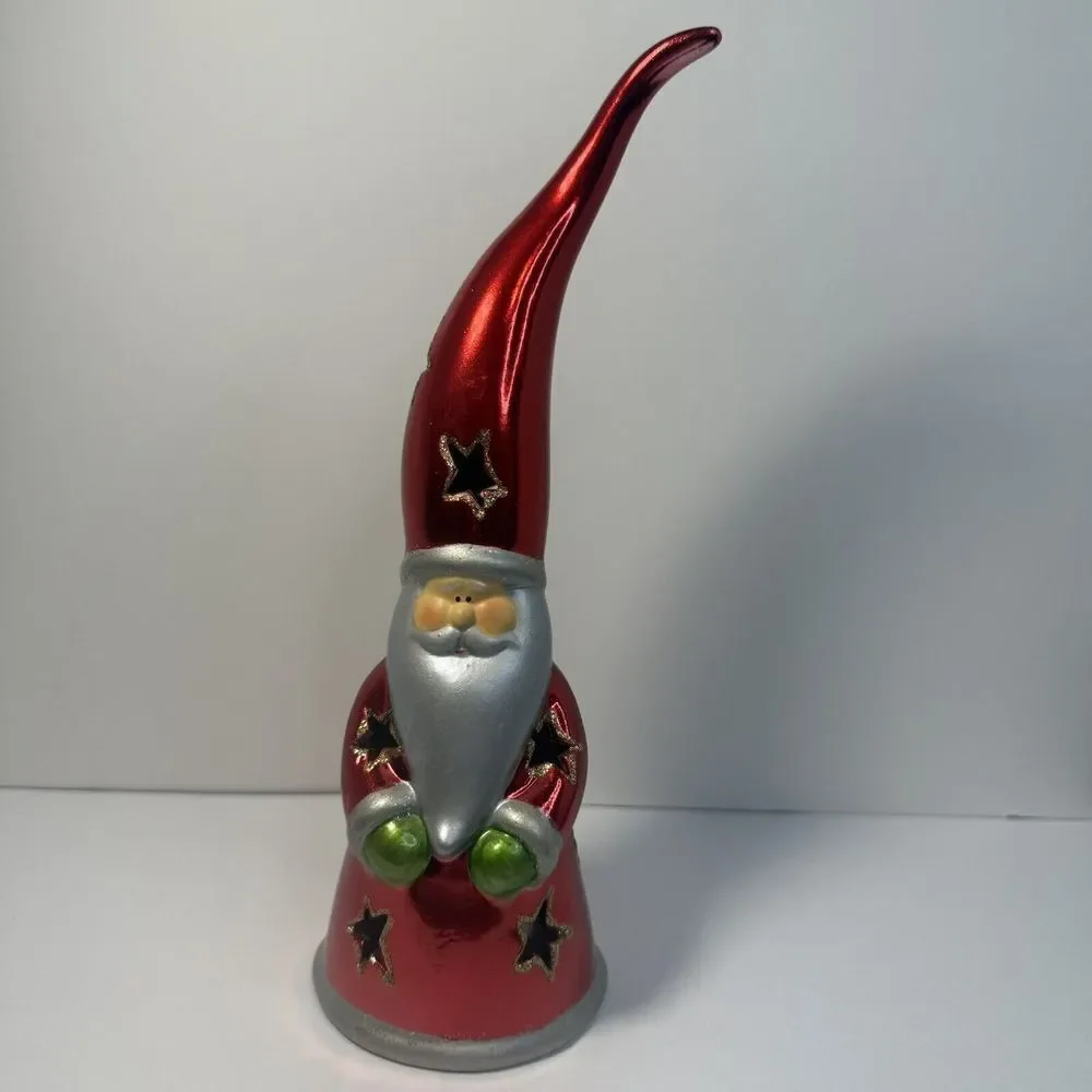 Mark Roberts‎ Santa Hat Face Figure Christmas Votive Candle Holder Holiday